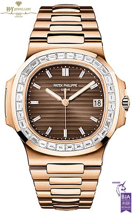 rolex nautilus rose|patek philippe nautilus with diamonds.